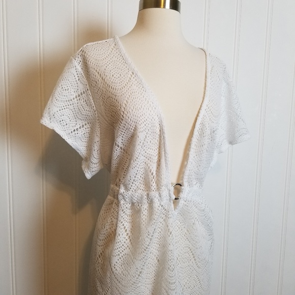 Catalina Other - Catalina White Low V, Netted, Swim Suit Cover Up